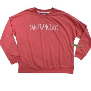 NWT Rae Dunn Spell Out San Francisco Sweatshirt Women Large